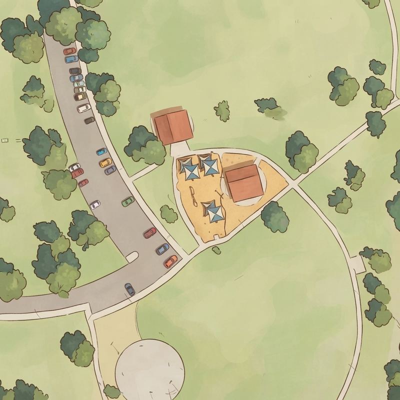 Illustrated map of Mountain View Park