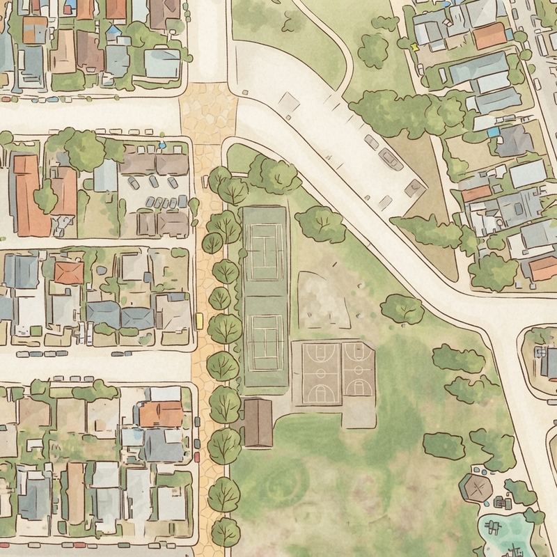 Illustrated map of Mountain View Park