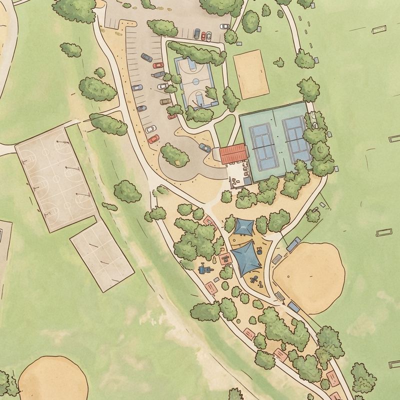 Illustrated map of Mountain View Park