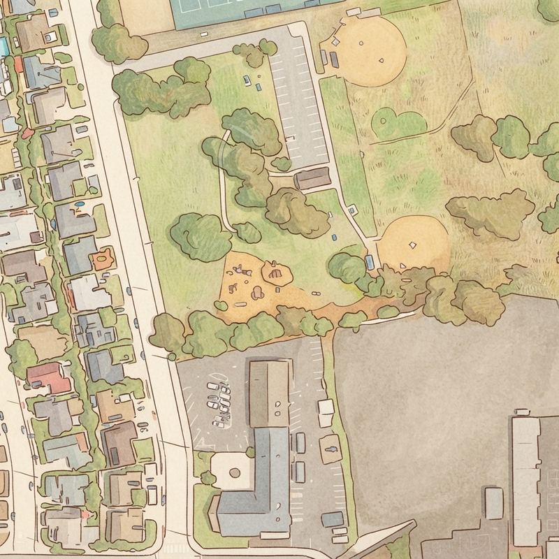 Illustrated map of Mt. Acadia Neighborhood Park