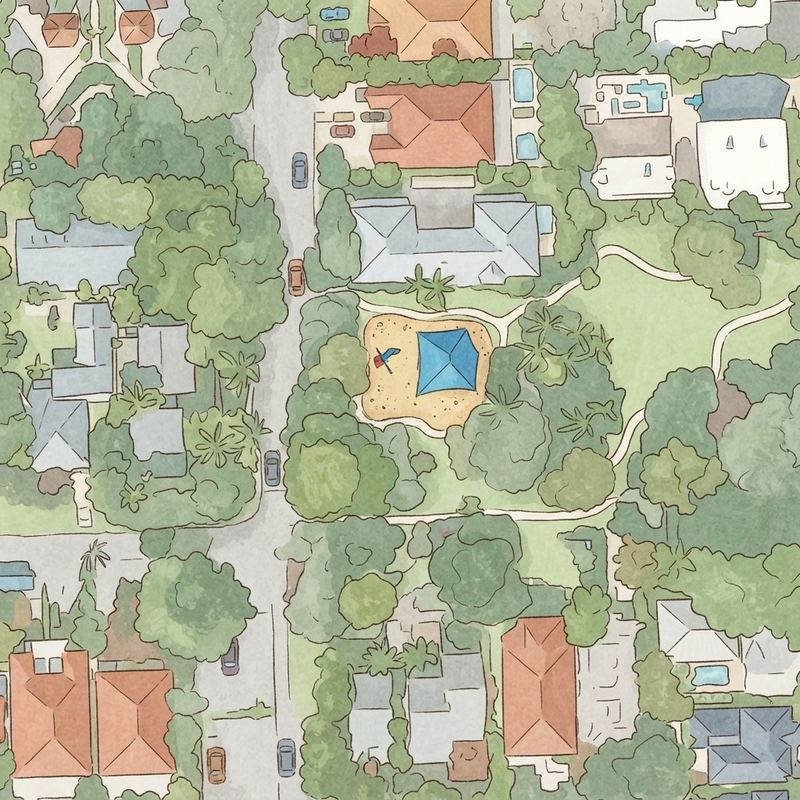 Illustrated map of Munroe Park