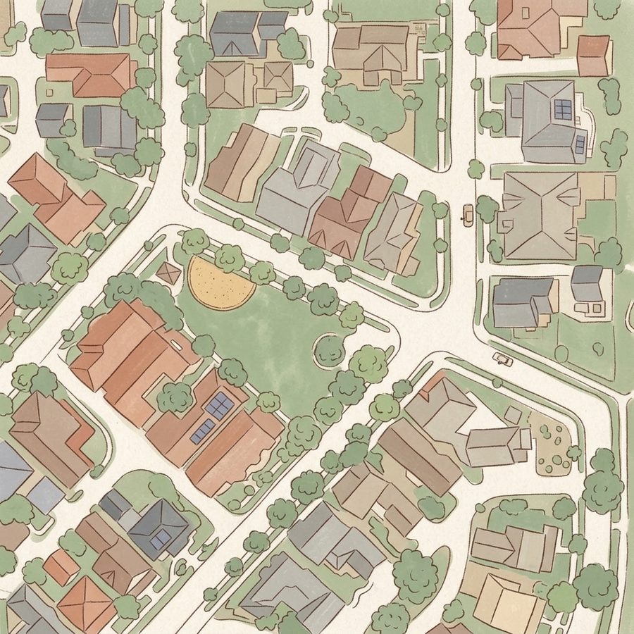 Illustrated map of Mushroom Park