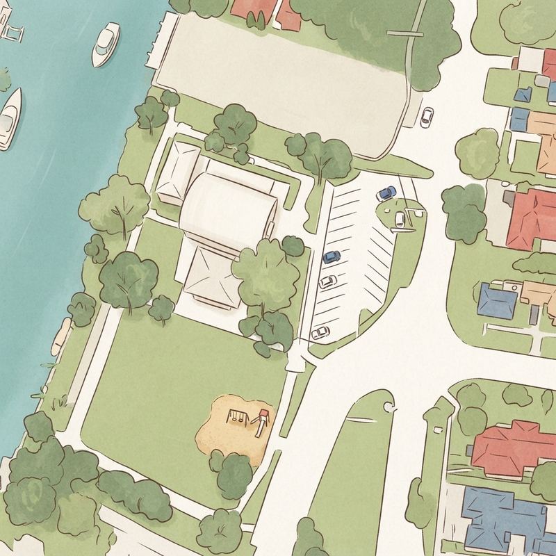 Illustrated map of Muss Park