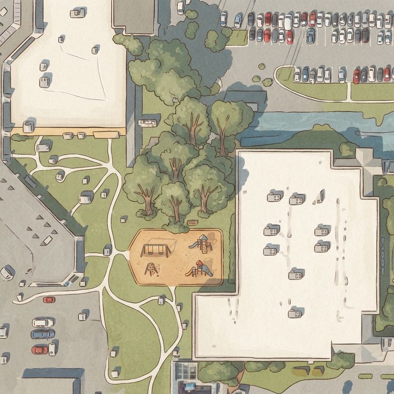 Illustrated map of My Fancy Spa