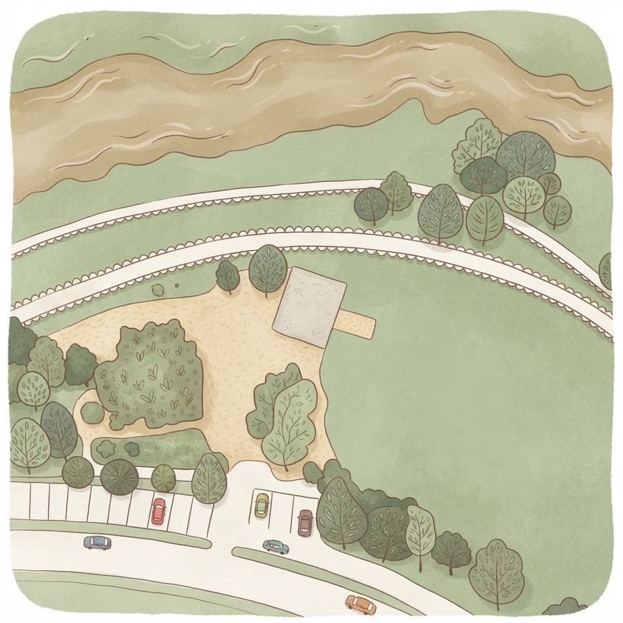 Illustrated map of Nau Family Pavilion