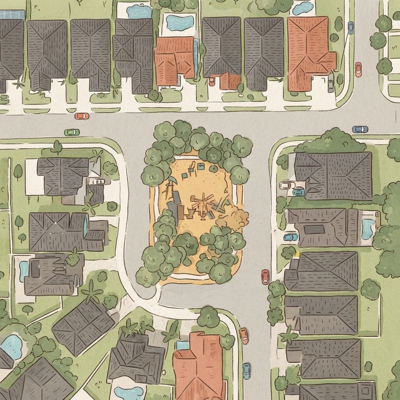 Illustrated map of Neighborhood Playground