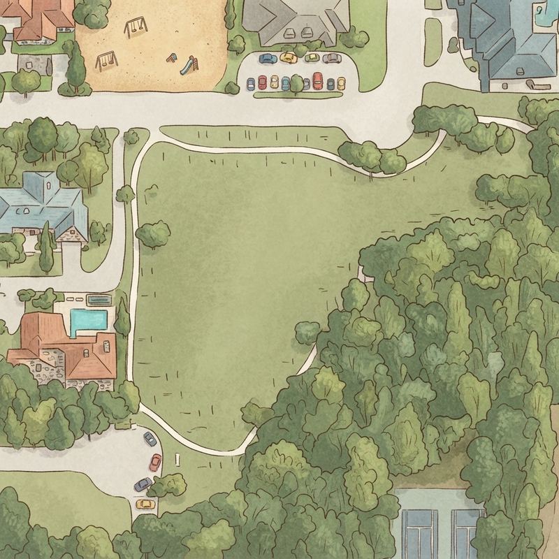 Illustrated map of Netherland Park