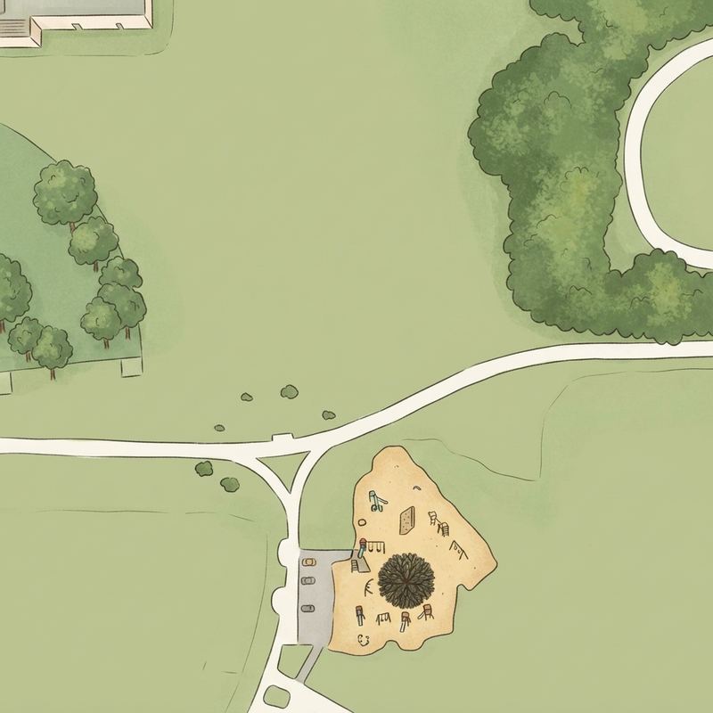 Illustrated map of New Founders Playground