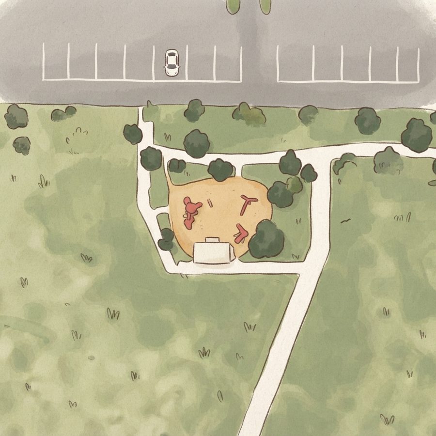 Illustrated map of New Silverbowl Park