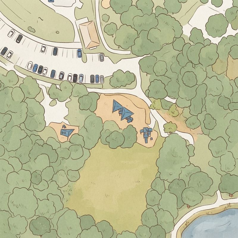 Illustrated map of Newtown Park