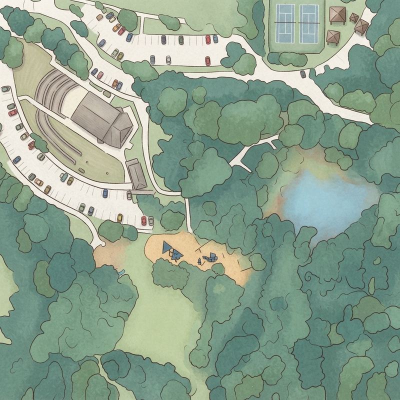 Illustrated map of Newtown Park Playground