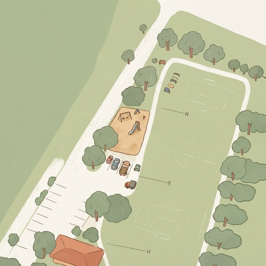 Illustrated map of Niemietz Park