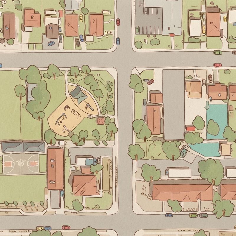 Illustrated map of Ninos Park