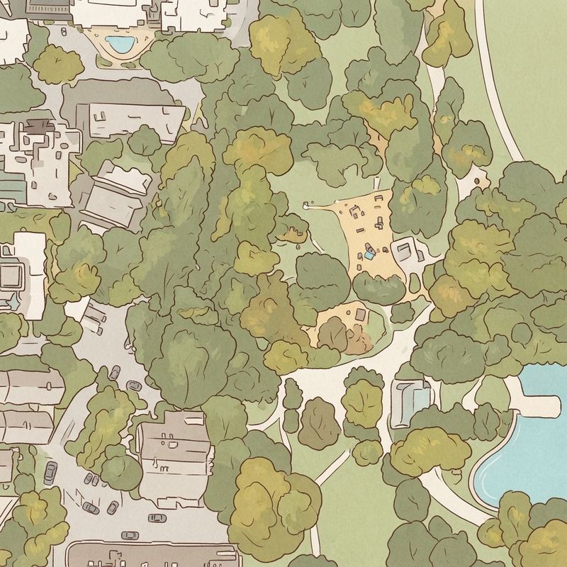 Illustrated map of Noguchi Playscape