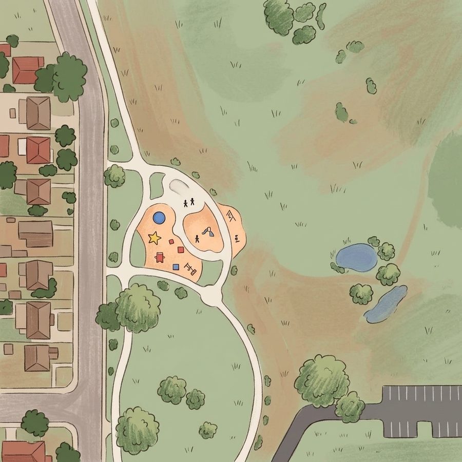 Illustrated map of Nome Park