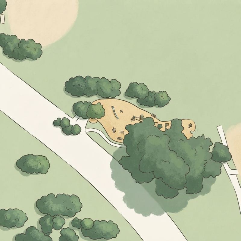 Illustrated map of Norbuck Park