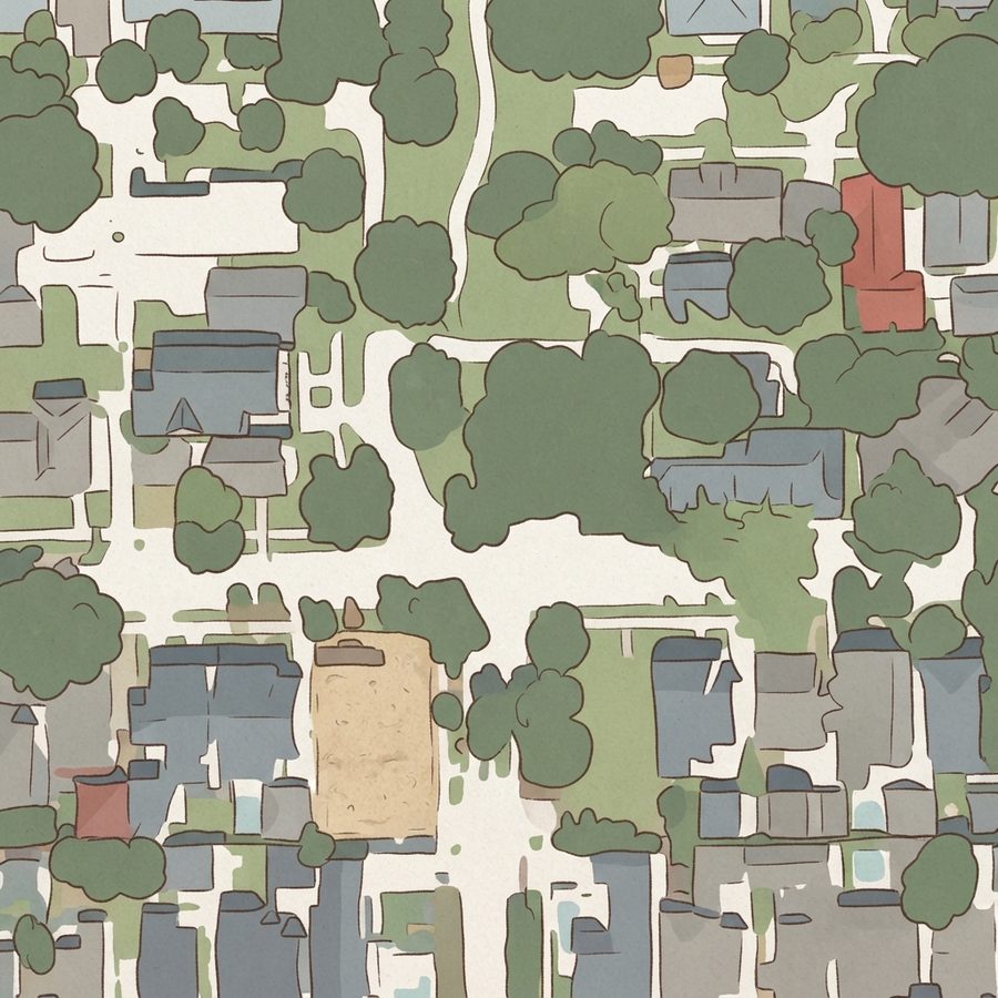 Illustrated map of Norhill Esplanade