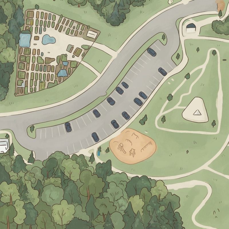 Illustrated map of North Cooper Lake Park