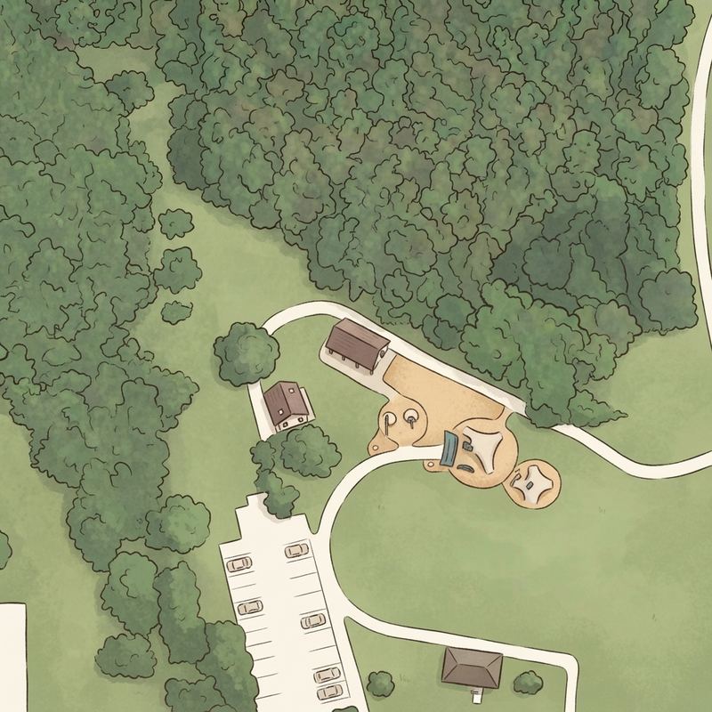 Illustrated map of North Lake Ranch Park