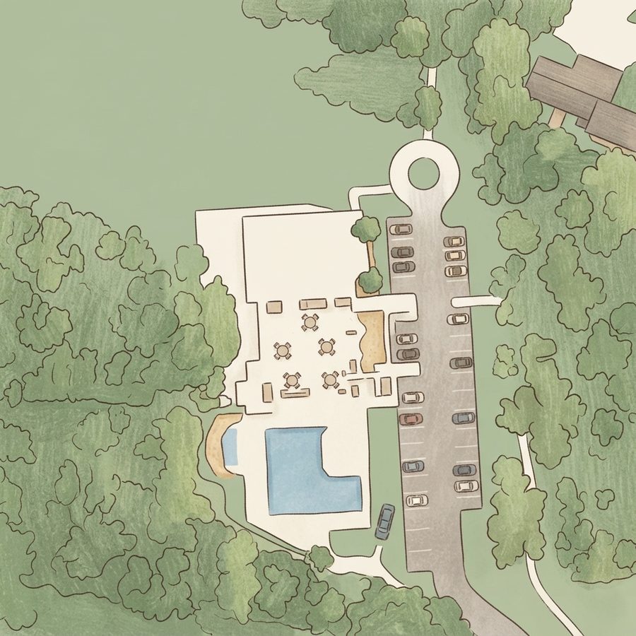 Illustrated map of North Wayside Sports And Recreation Center