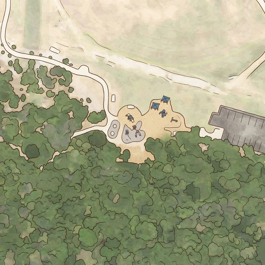 Illustrated map of Northampton Park