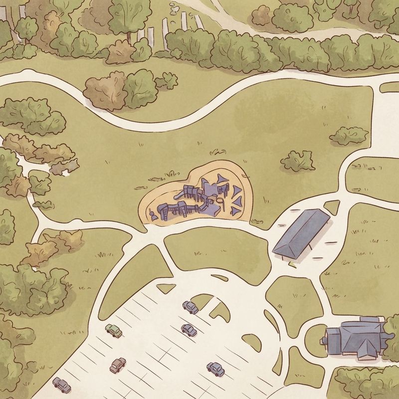 Illustrated map of Northfield Park