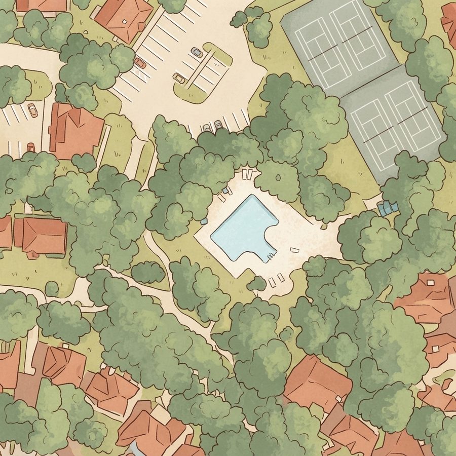 Illustrated map of Northfork Neighborhood Park