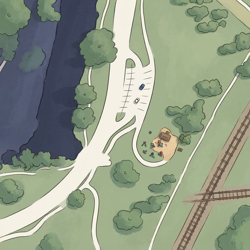 Illustrated map of Northgate Park