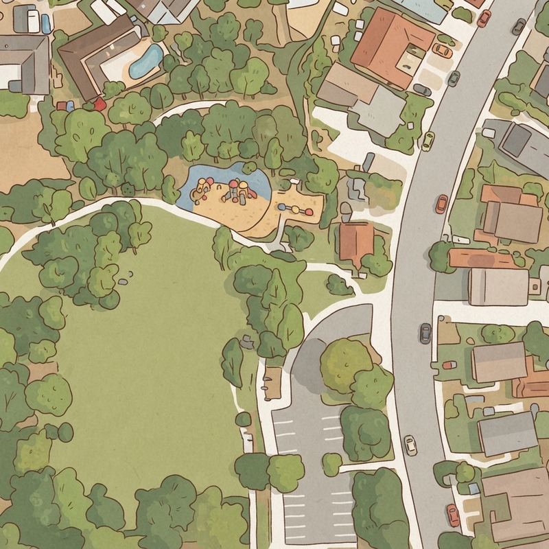 Illustrated map of Northmont Park