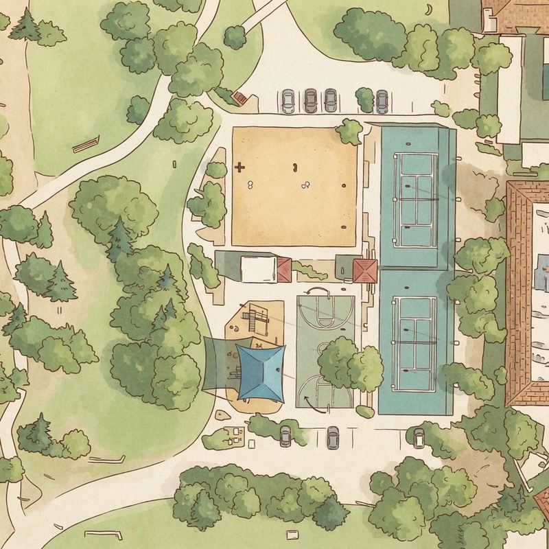 Illustrated map of Northsight Park Playground