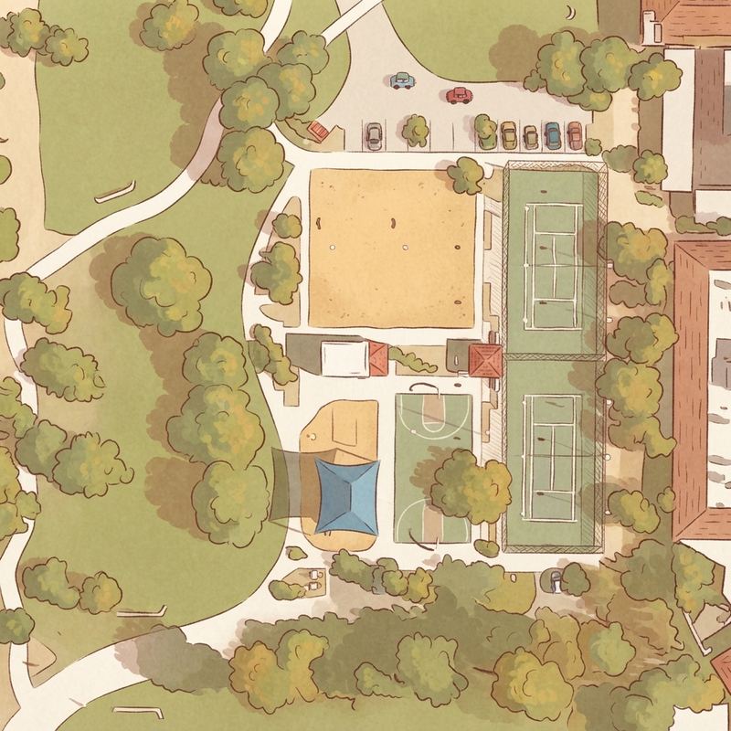 Illustrated map of Northsight Park