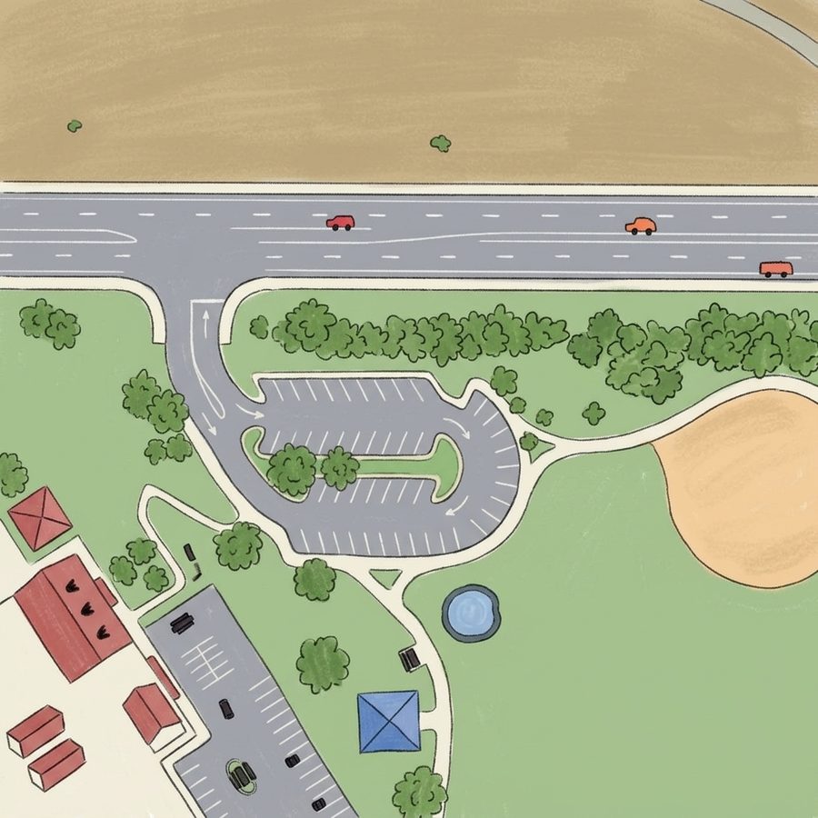 Illustrated map of Northstar Park