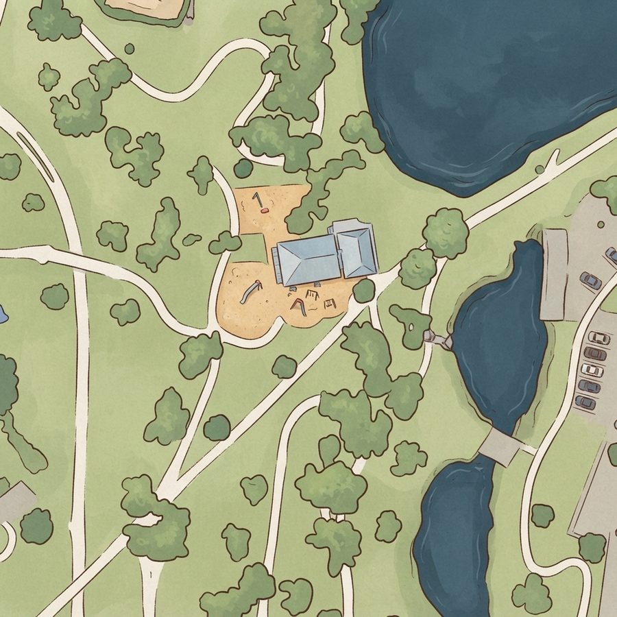 Illustrated map of Northwest Park