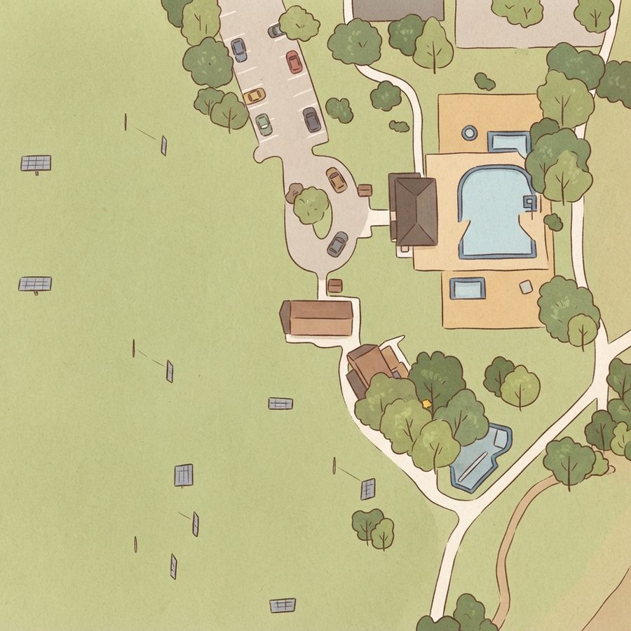 Illustrated map of Northwest Park