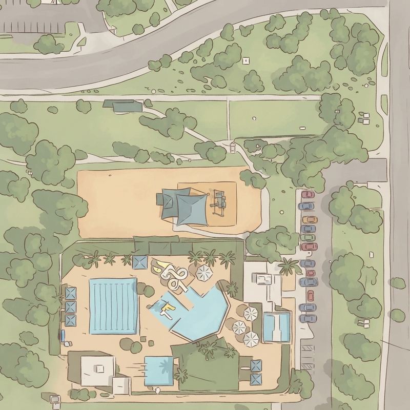 Illustrated map of Nozomi Park