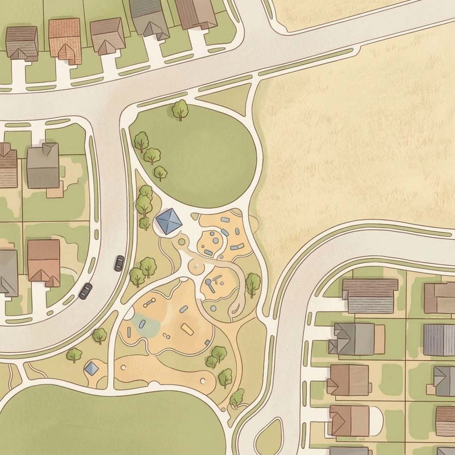 Illustrated map of nuoci Farm Park
