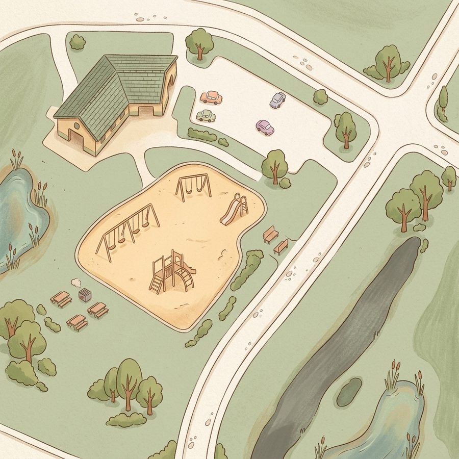 Illustrated map of Oak Park at Copperleaf