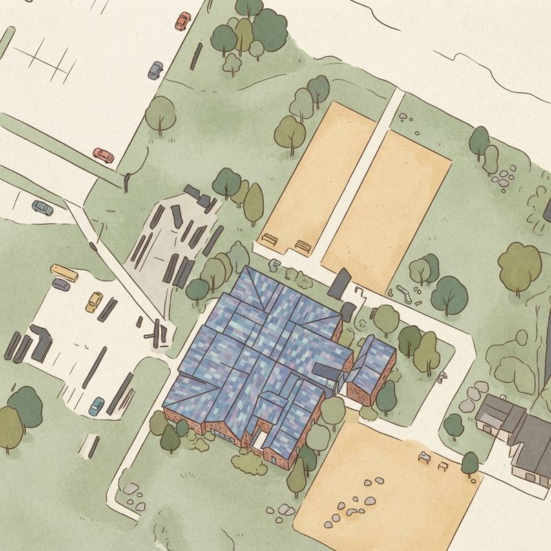 Illustrated map of OC Junior