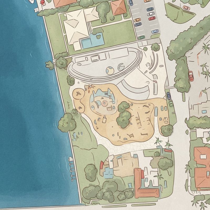 Illustrated map of Officer Scott Winters Park