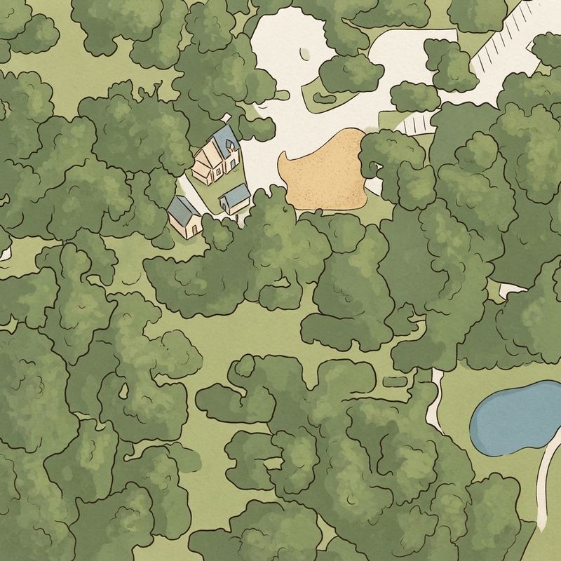 Illustrated map of One Eleven Ranch Park