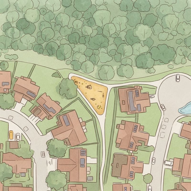 Illustrated map of Orleck Place Playgound