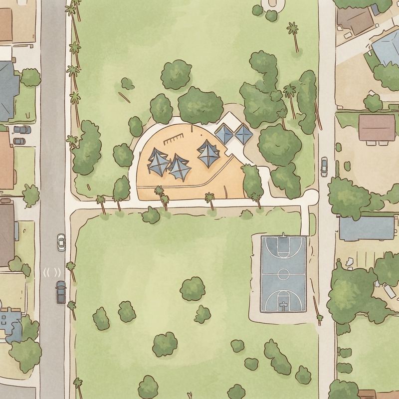 Illustrated map of Orme Park