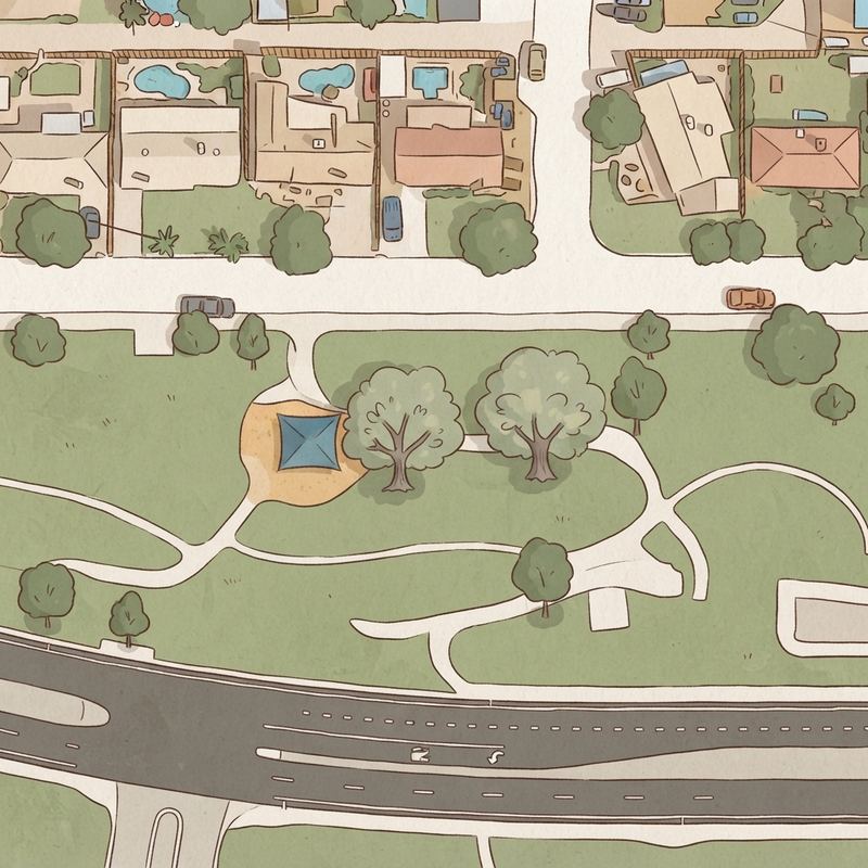 Illustrated map of Osborn Park