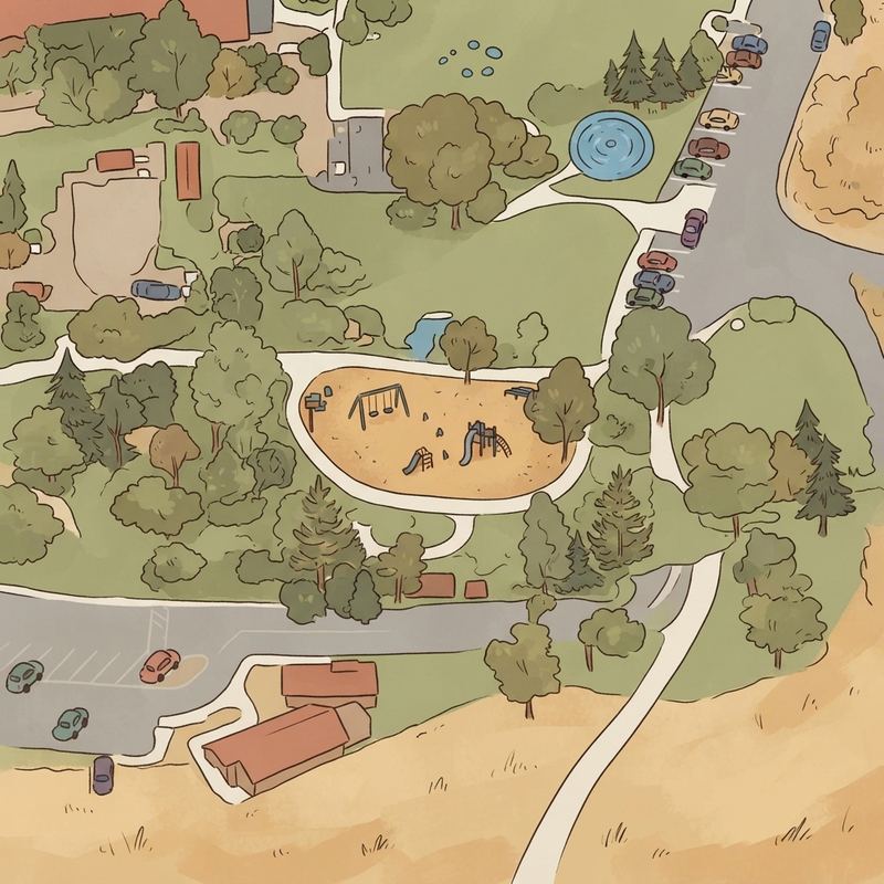 Illustrated map of Otay Lakes County Park