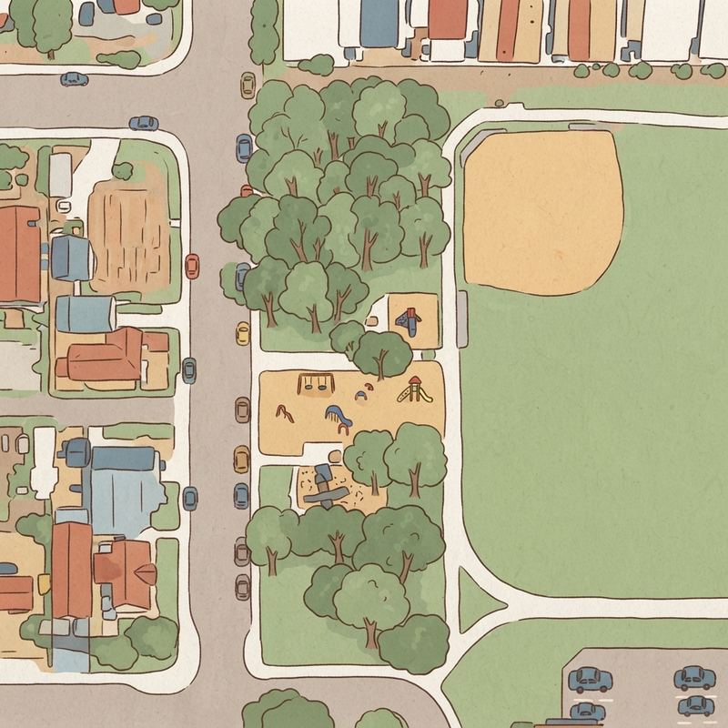 Illustrated map of Otay Park
