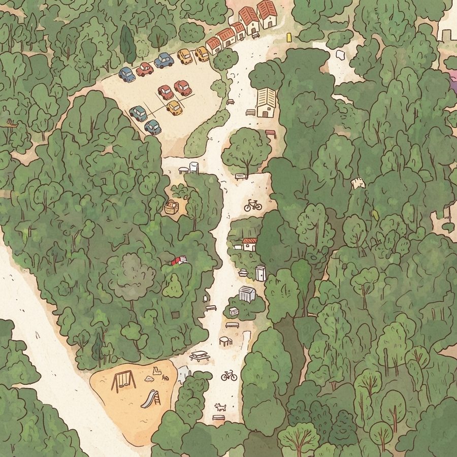 Illustrated map of Owl Creek Farm