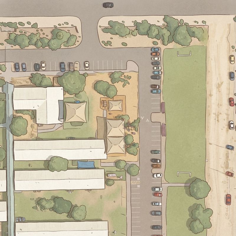 Illustrated map of Paiute Park