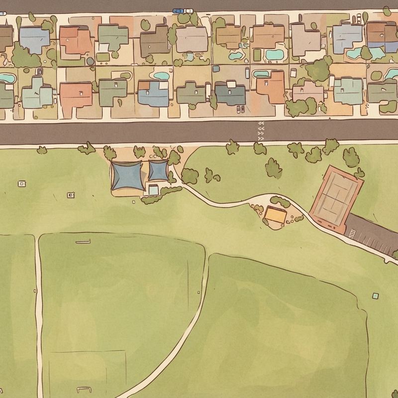Illustrated map of Palo Verde Park