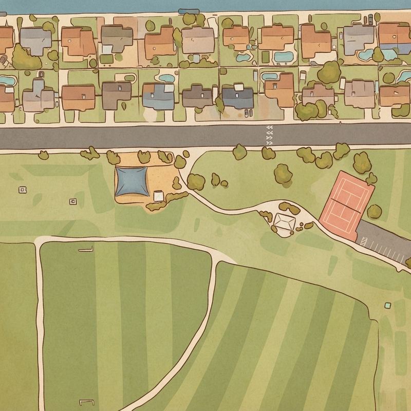 Illustrated map of Palo Verde Park Playground