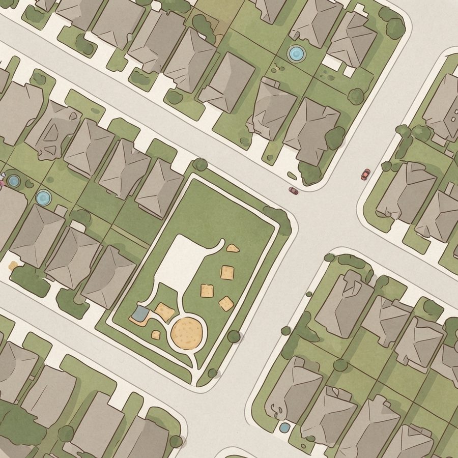 Illustrated map of Paloma Park